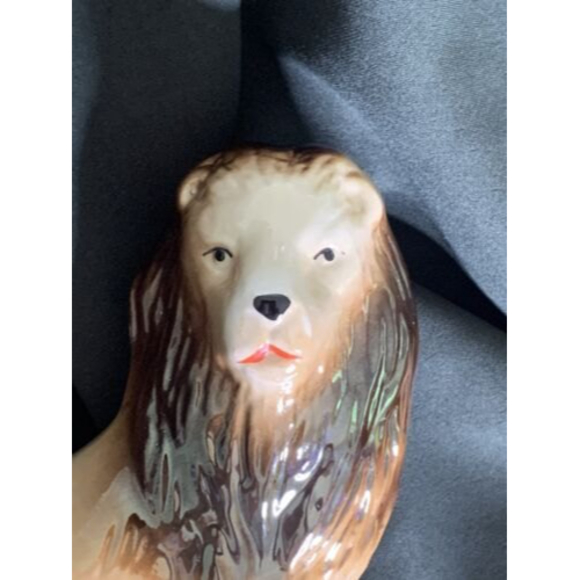 Vintage Proud Lion Figure Statue Lusterware Brazil - Picture 2 of 12